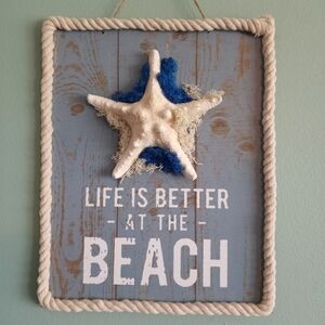 Home Decor, Wall Decor, Beachy, Beach Cottage, Handmade